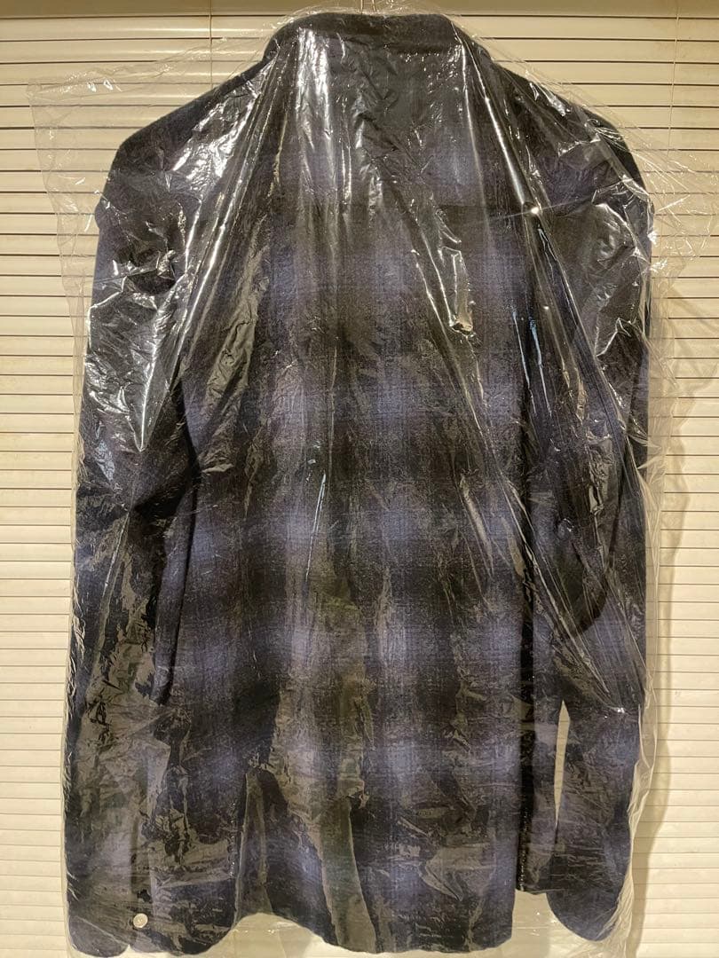 Standard California 21AW オンブレWOOL シャツブルー