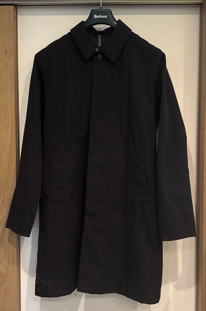 Barbour メンズLORDENステンＷＰ ステンカラーコート　L ブラック
