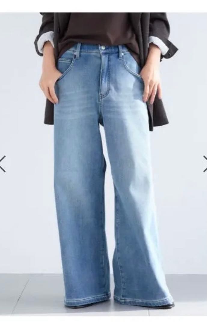 バンヤードストーム　裏起毛インディゴワイドパンツ Sサイズ 試着のみ