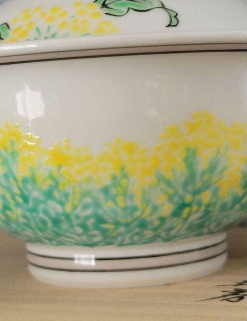 【新品未使用】京焼・清水焼の窯元 叶松谷(道夫)飯椀 蓋物 5客組セット