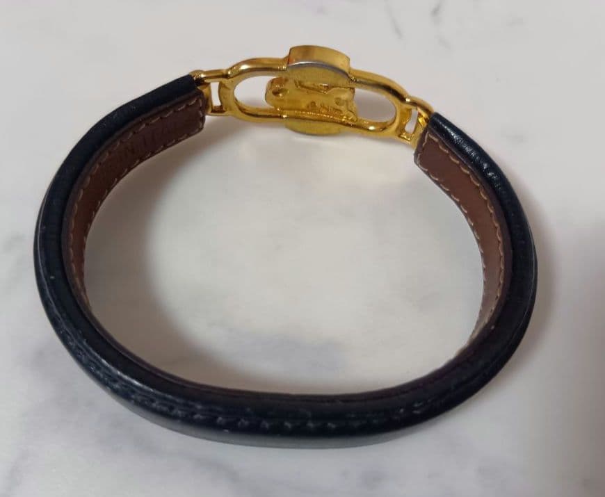 CELINE セリーヌ ヴィンテージバングル 馬車　レザー