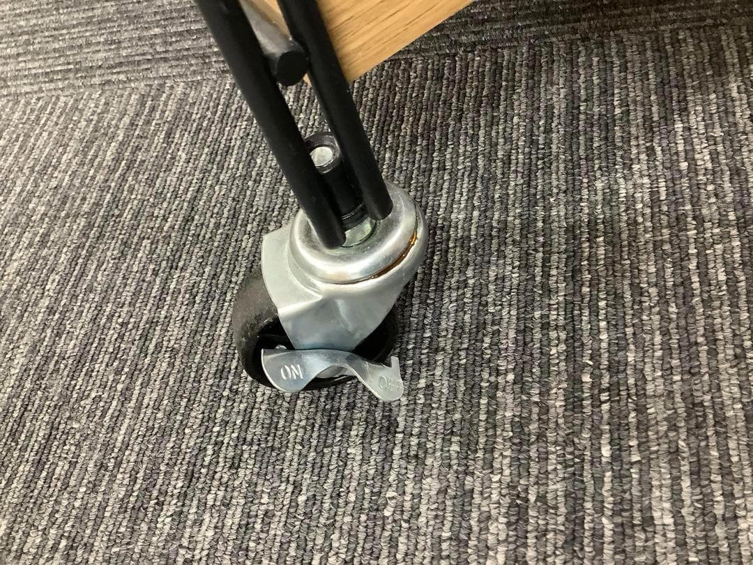 【訳あり格安】山善 ウッドシェルフ5段 キャスター付き MWS-16845