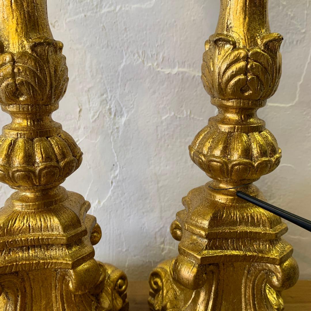 照明　アンティーク　ビンテージ　テーブルランプ　ペア