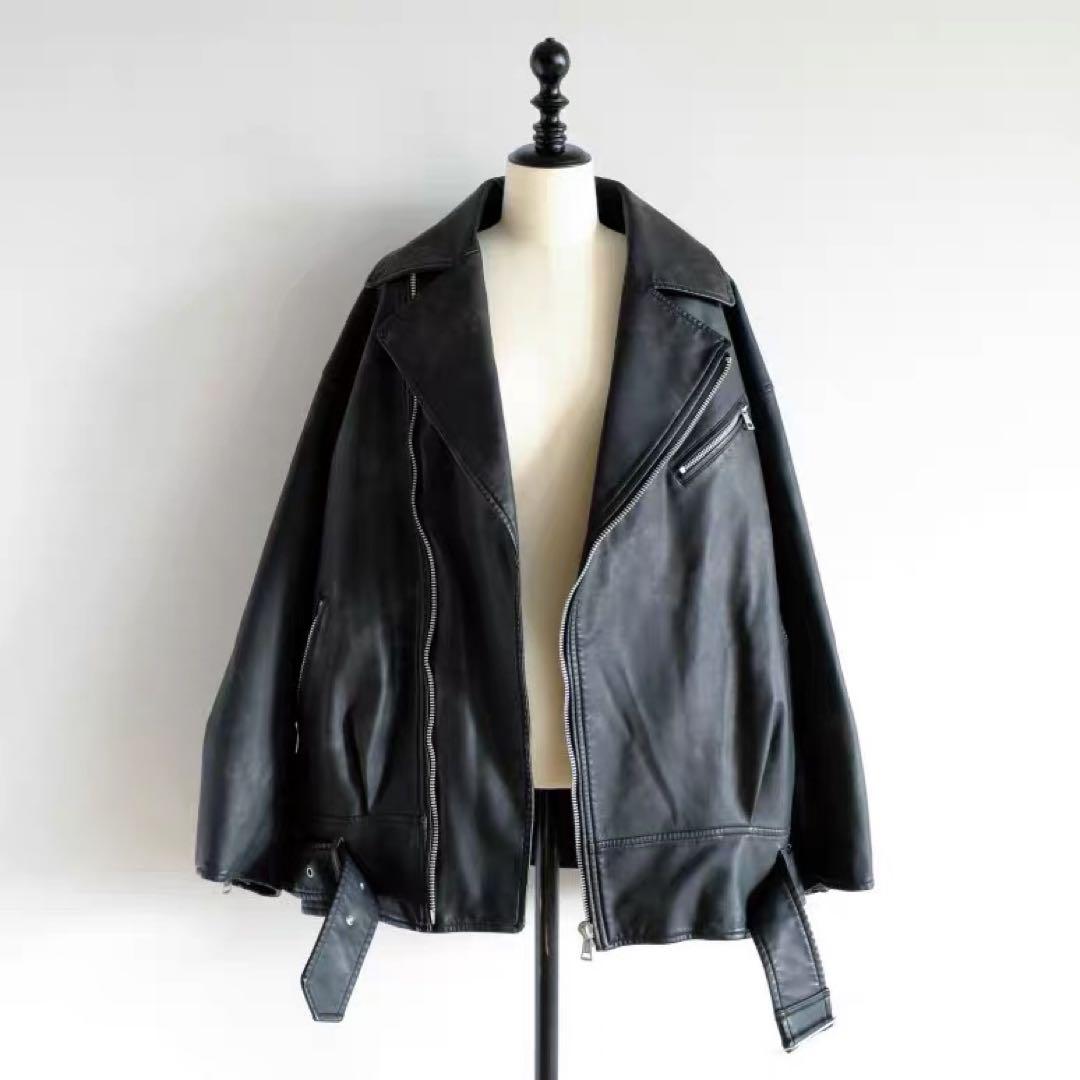 シールームリン　 Vintage ECOレザーBIGライダース