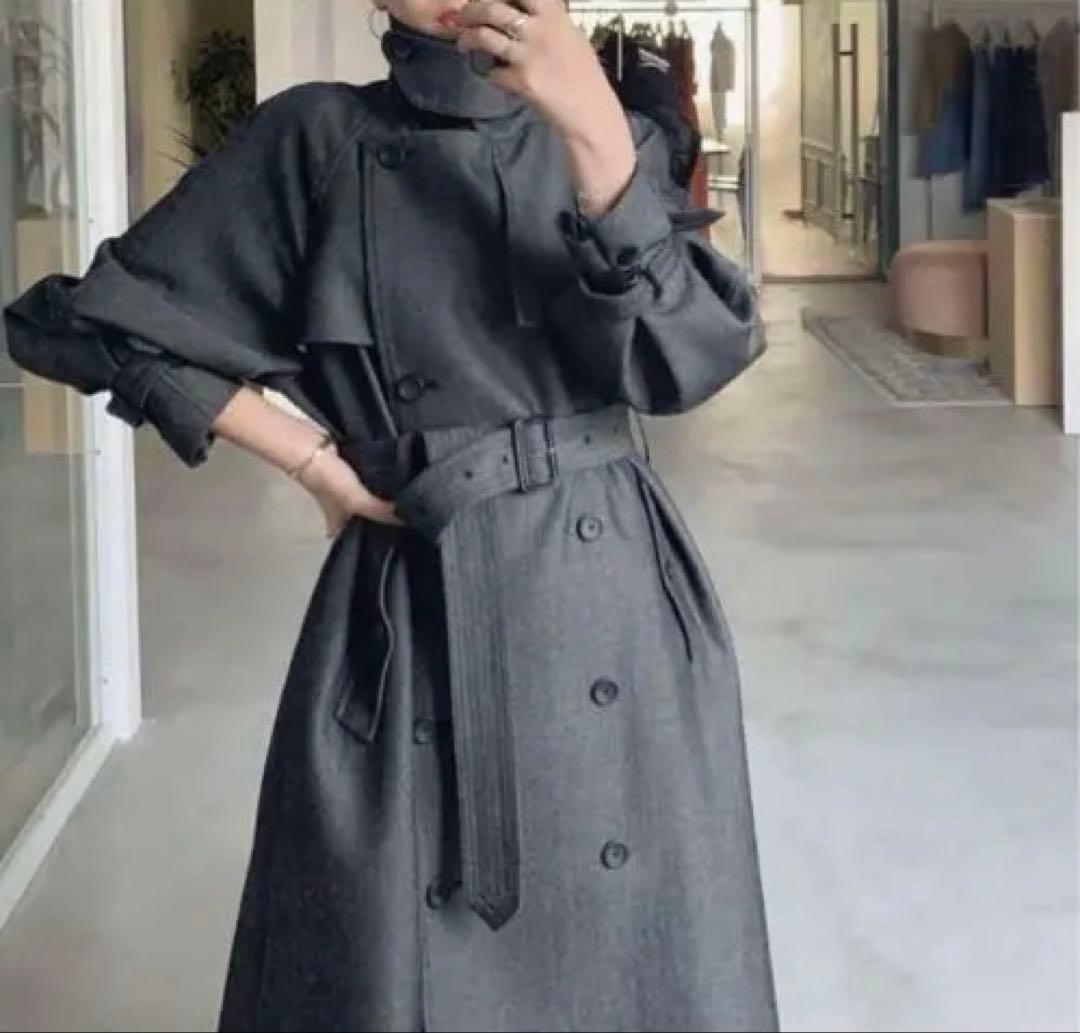 ジャケット・アウター AMERI SUPERIOR FLARE TRENCH COAT