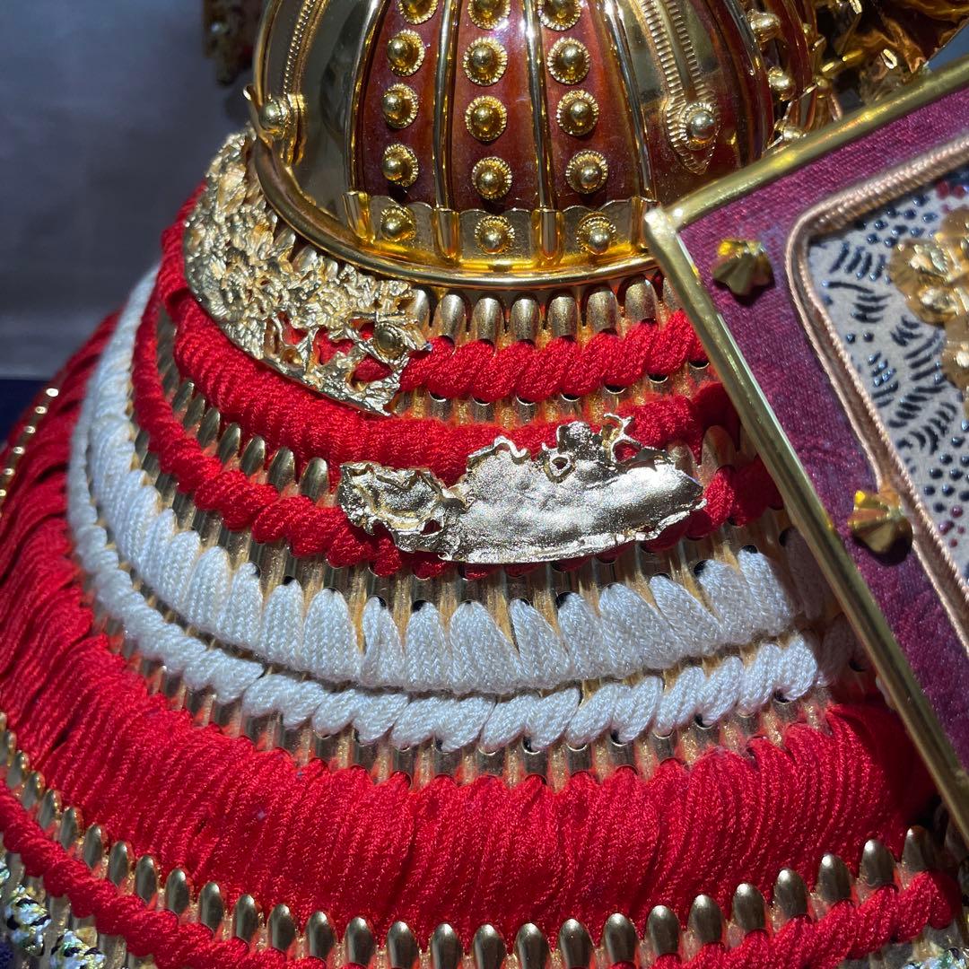 五月人形　こどもの日　兜　焼桐・新山水　15号 【17年前の廃盤品】