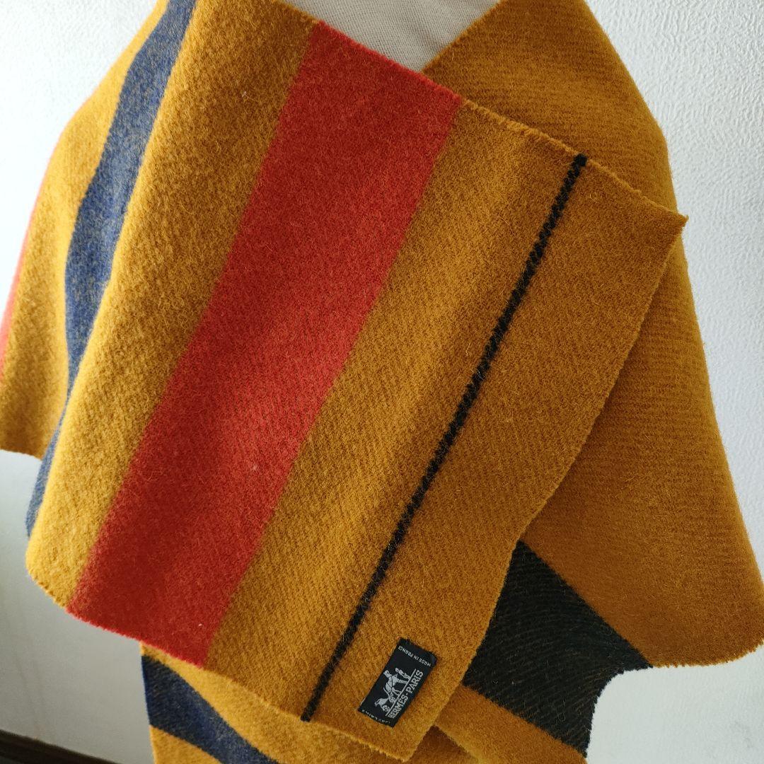 エルメス ストライプ マフラー