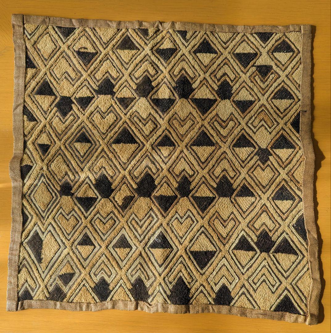 草ビロード　クバ布(小)　ラフィア布　西アフリカ