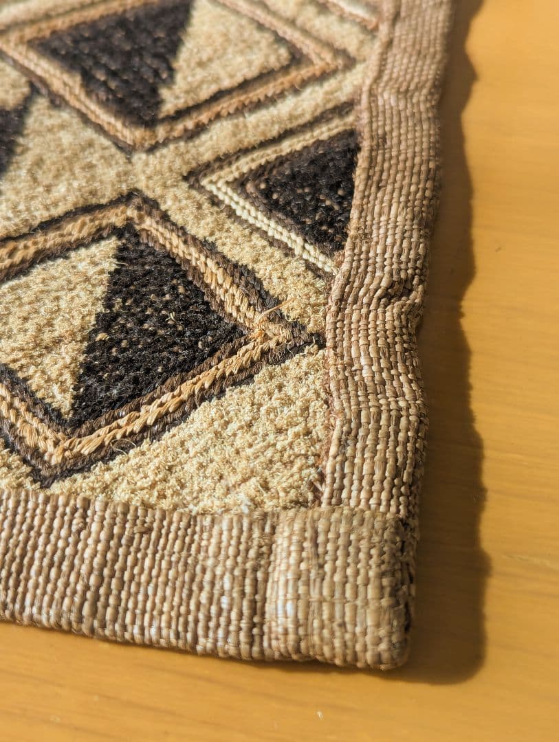 草ビロード　クバ布(小)　ラフィア布　西アフリカ