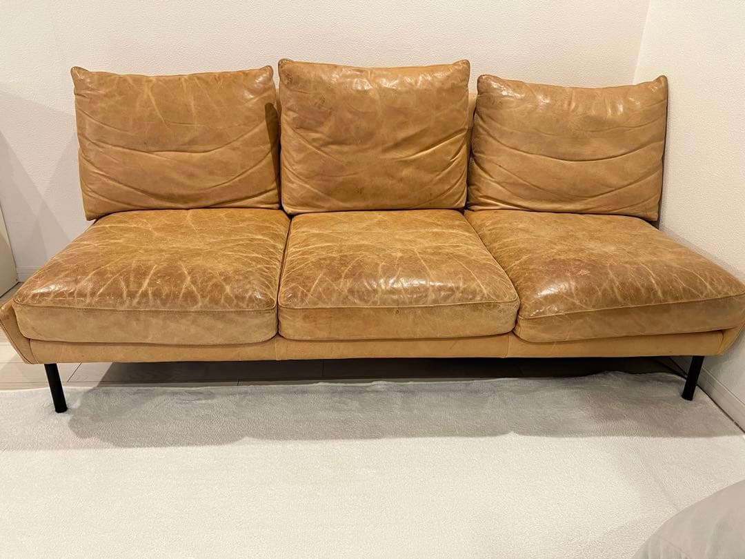 (Emo)unico HOXTON レザーソファ 3シーター