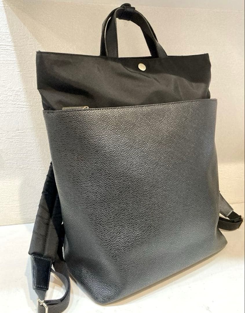 【美品】TOPKAPI スコッチグレイン　A4 バックパック　リュック　黒