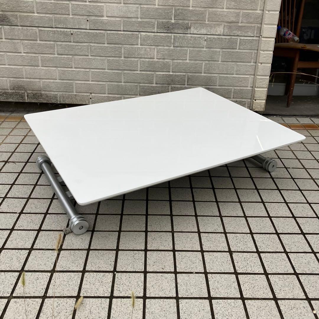 北欧レトロ 木製 リフティングテーブル ワークテーブル 昇降式 リフトテーブル