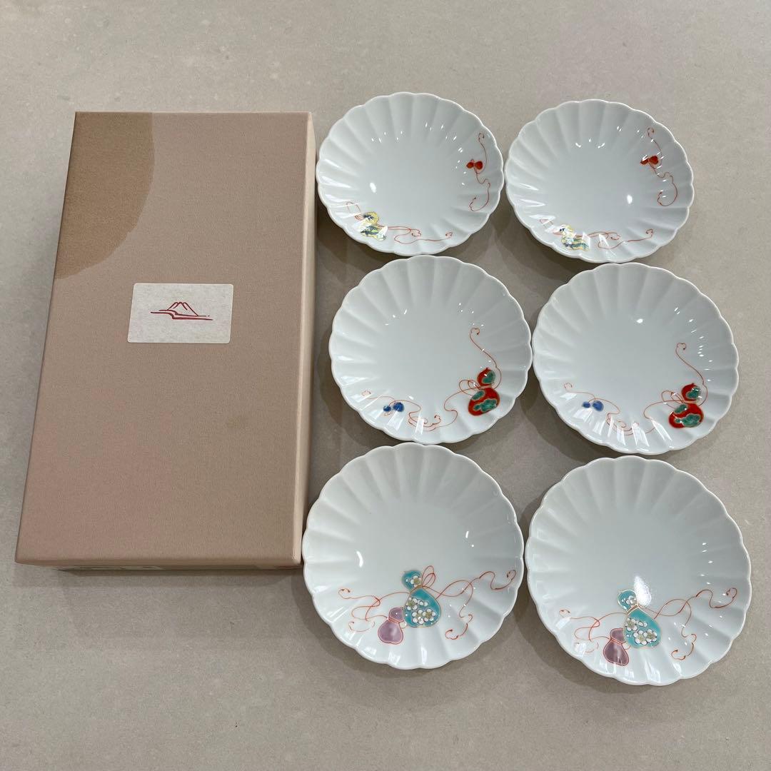 深川製磁　六瓢松竹梅　三ツ揃　花ひょうたん