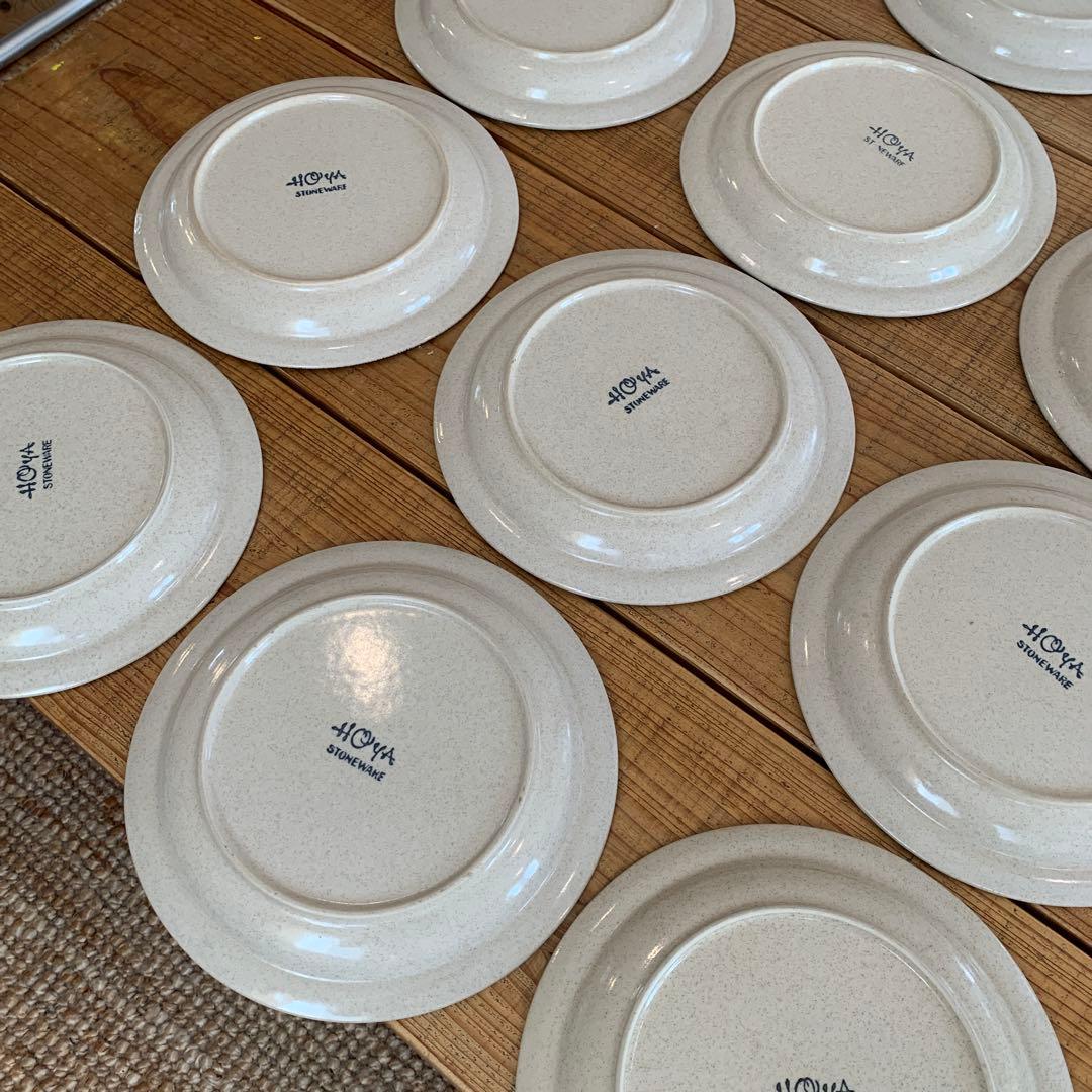20枚 HOYA ストーンウェア ホヤ プレート STONE WARE 23㎝