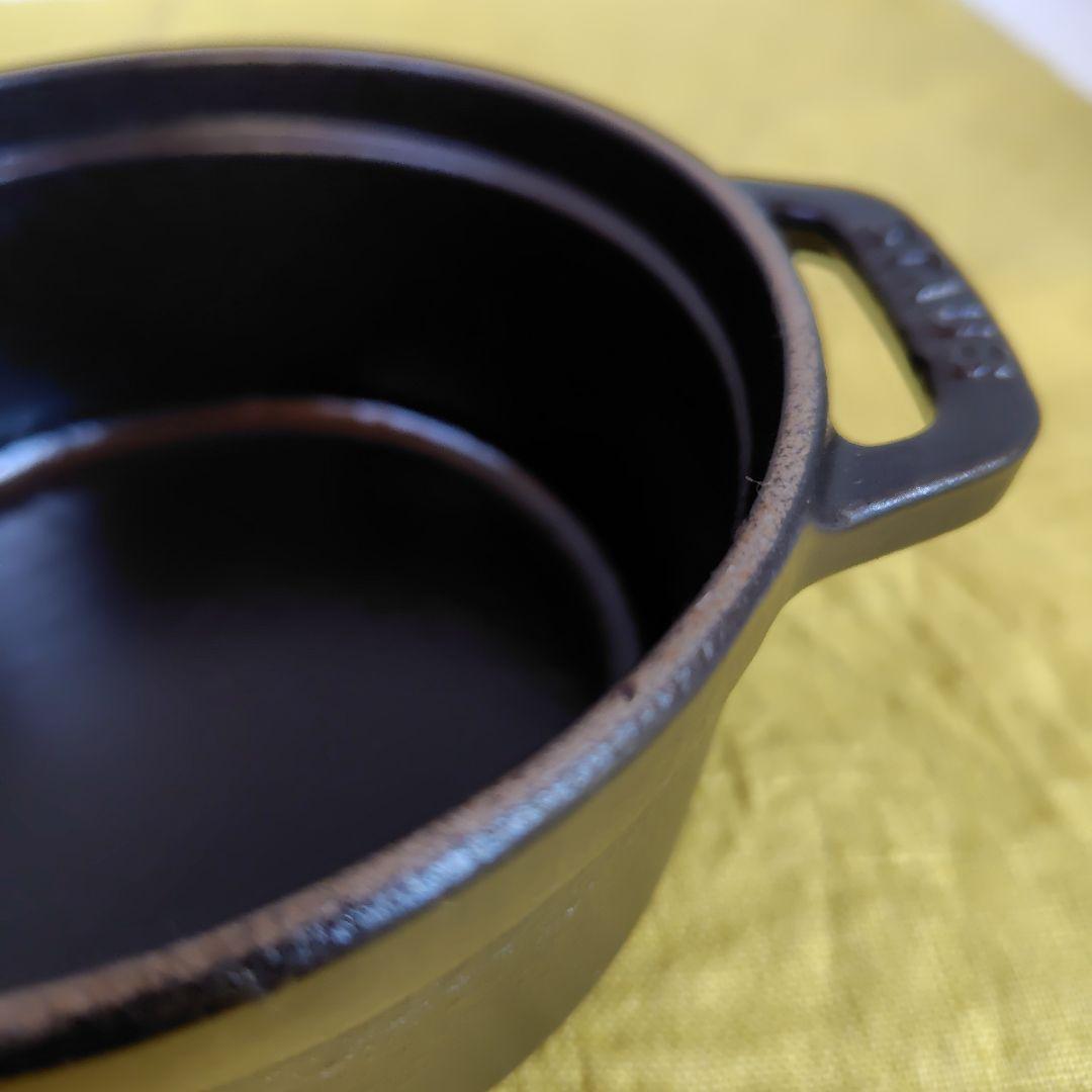 ストウブ STAUB ピコ ココット ラウンド 12cm ブラック 2個セット