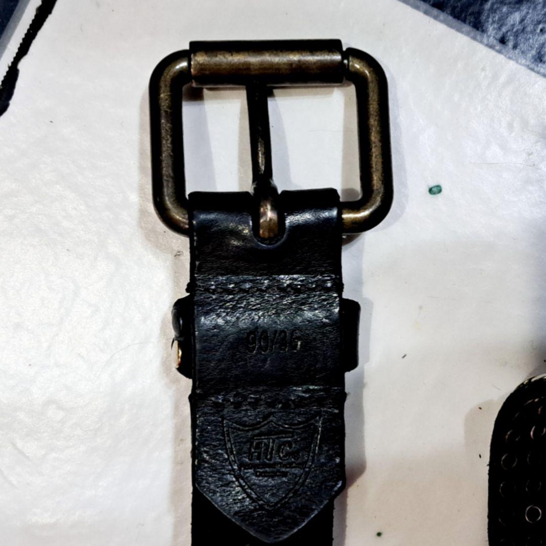 HTC 5連　ミリオンスタッズ　レザーベルト　36 ブラック　10000