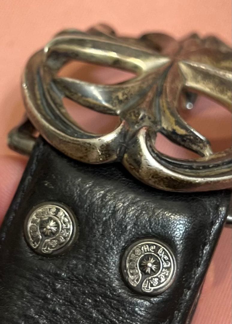 アクセサリー Bill Wall LeatherBuckle+ChromeHeartsBelt