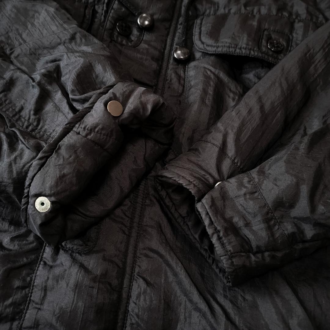 希少 80s BONEVILLE ナイロンジャケット 46 S~M ブラック 黒