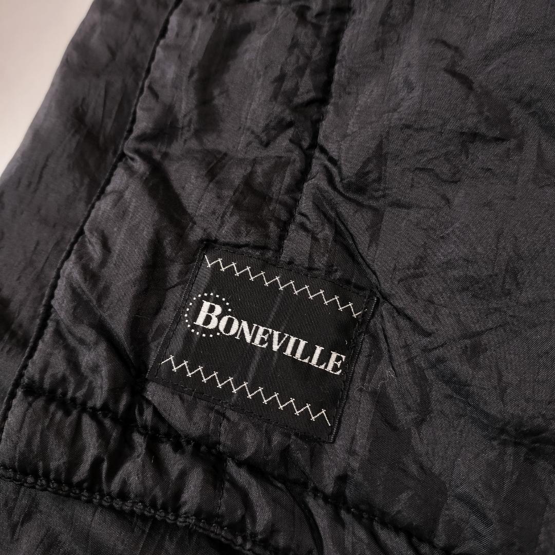 希少 80s BONEVILLE ナイロンジャケット 46 S~M ブラック 黒