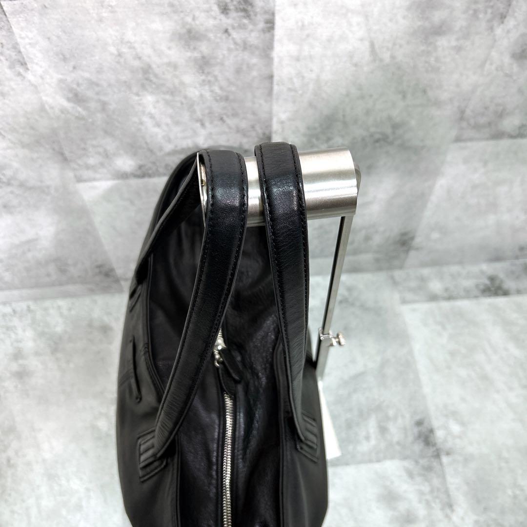 TAKEO KIKUCHI タケオキクチ トートバッグ 大容量 本革 ブラック