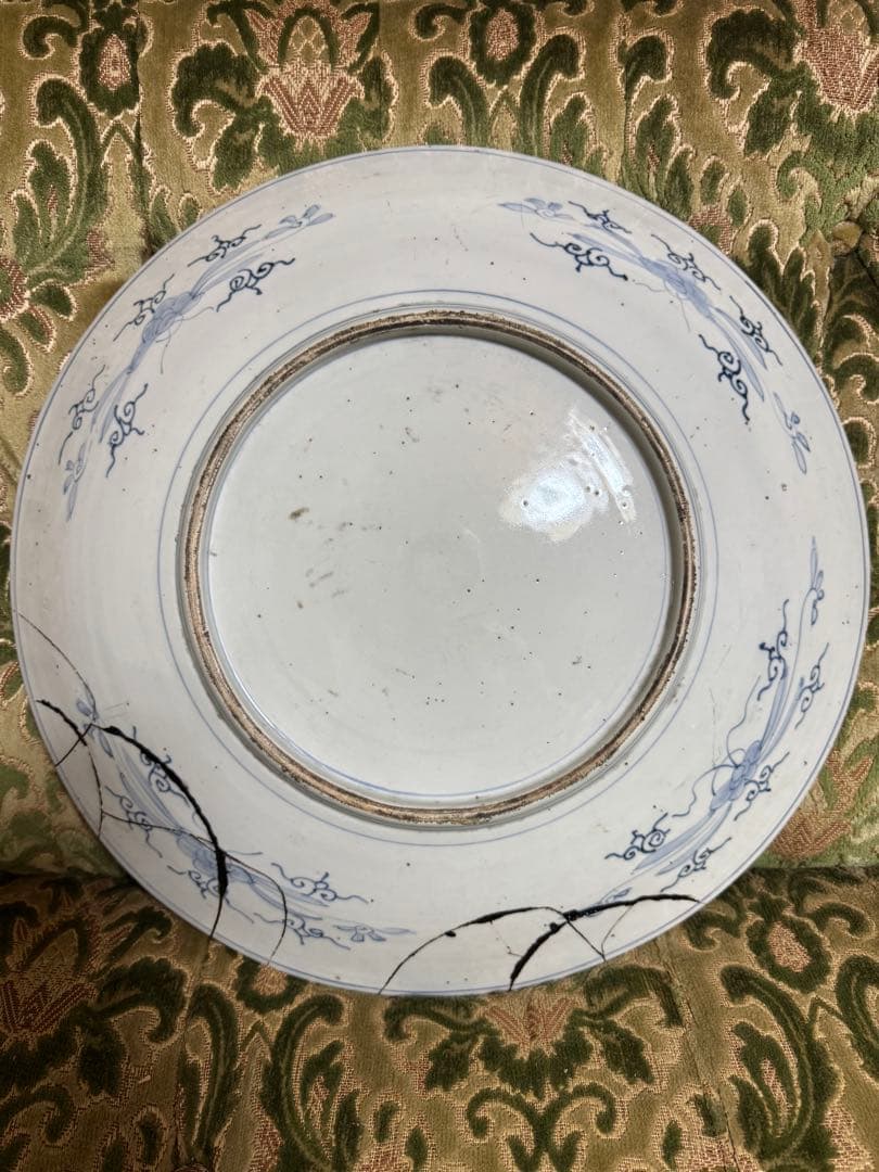 特大大皿！古伊万里　江戸時代　素敵な柄