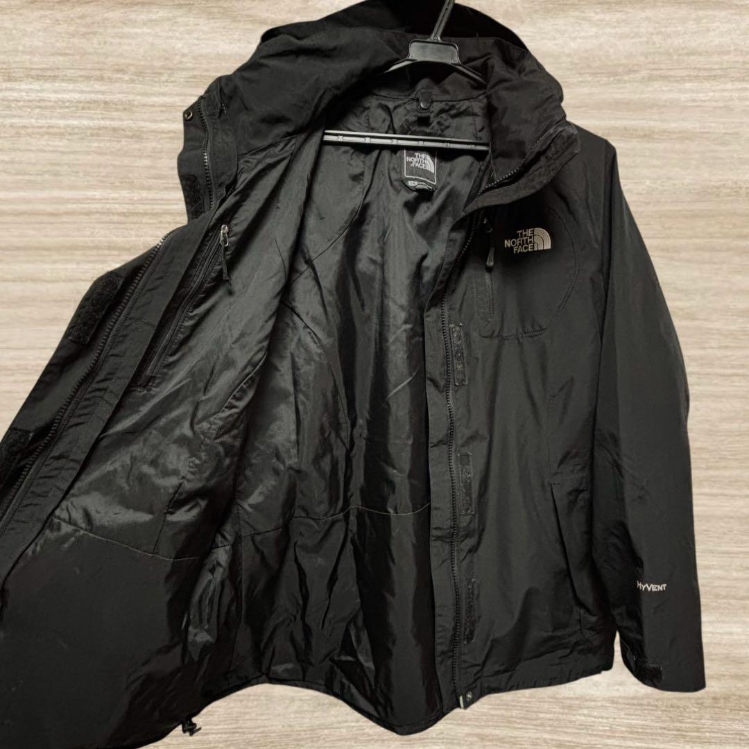 超美品 ノースフェイス マウンテンパーカー ハイベント 黒 L