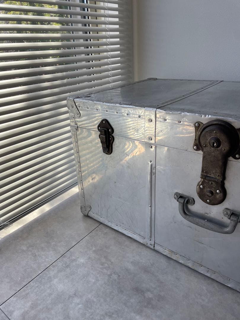 【専用】ヴィンテージ アルミトランク 大型トランク ジュラルミン