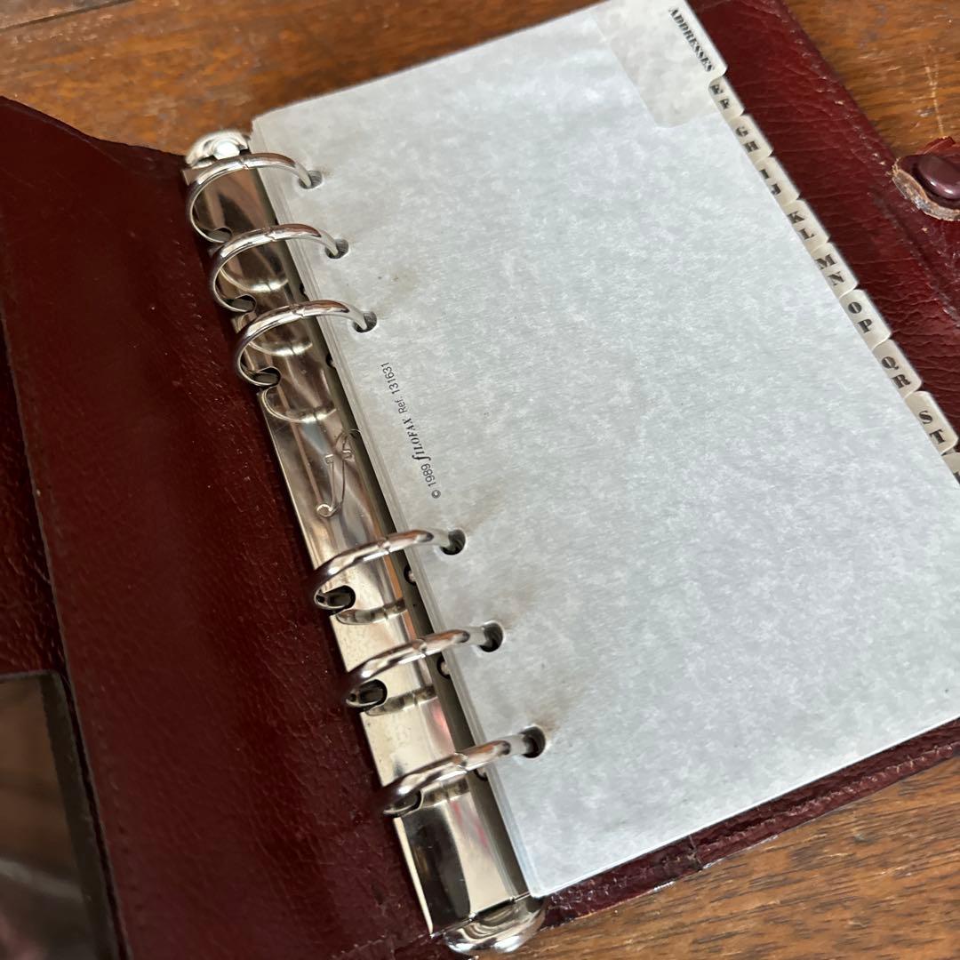 filofax winchester 80-90年代美品 リアルカーフバイブル