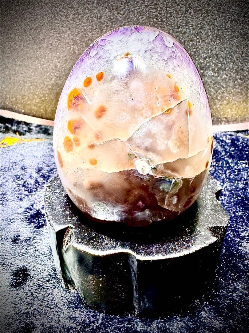 激レア ウルグアイ 帝王 紫水晶 シュガー アメジスト2回目結晶 卵