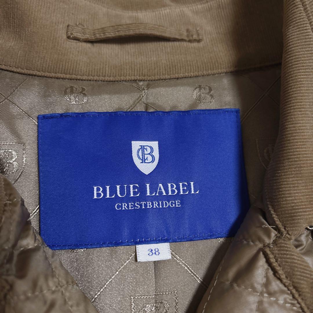 美品ブルーレーベルクレストブリッジ トレンチコートキルティング ベージュ38 M