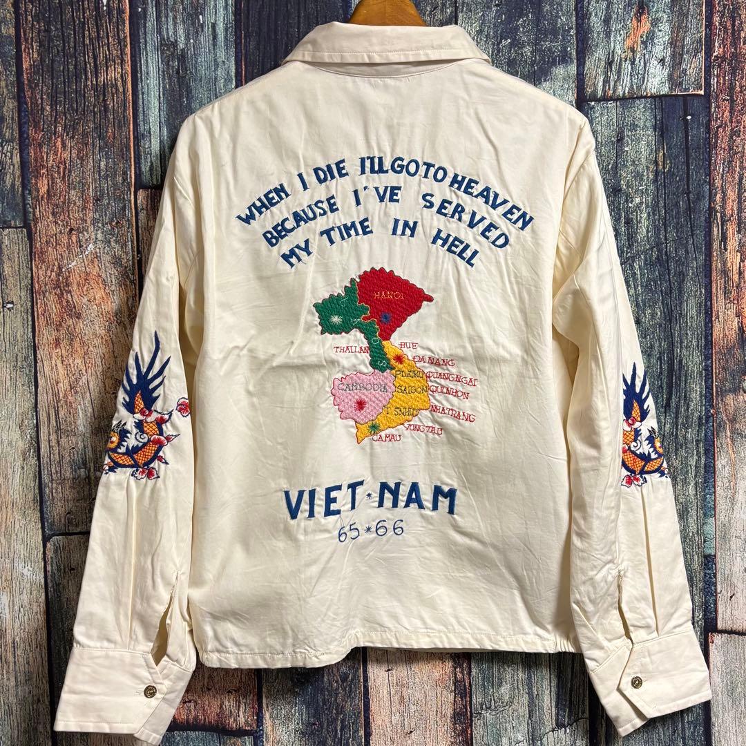 レア柄‼︎テーラー東洋TAILARベトジャンTT11511ベトナムジャンパー 白