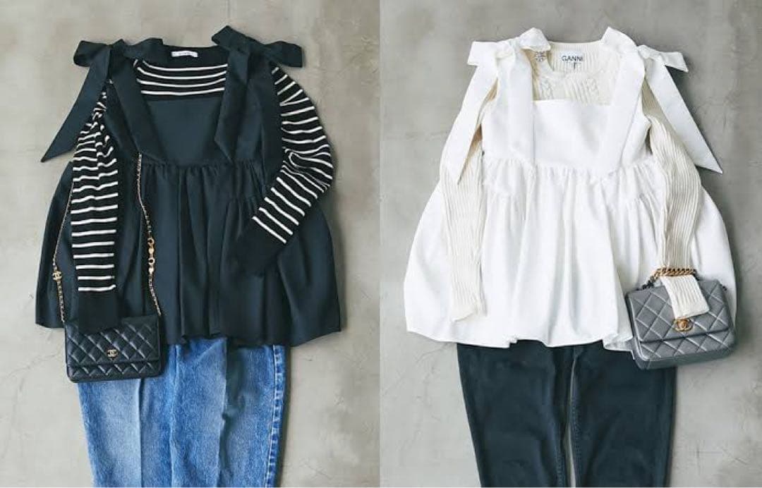 seventen セブンテン　ストラップリボントップス