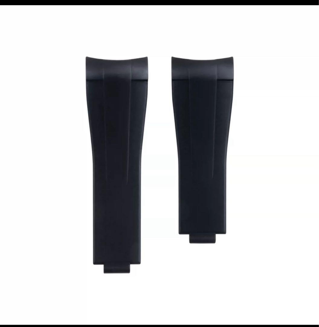 22mm ロレックス用 互換ラバーベルト ステンレスバックル付き