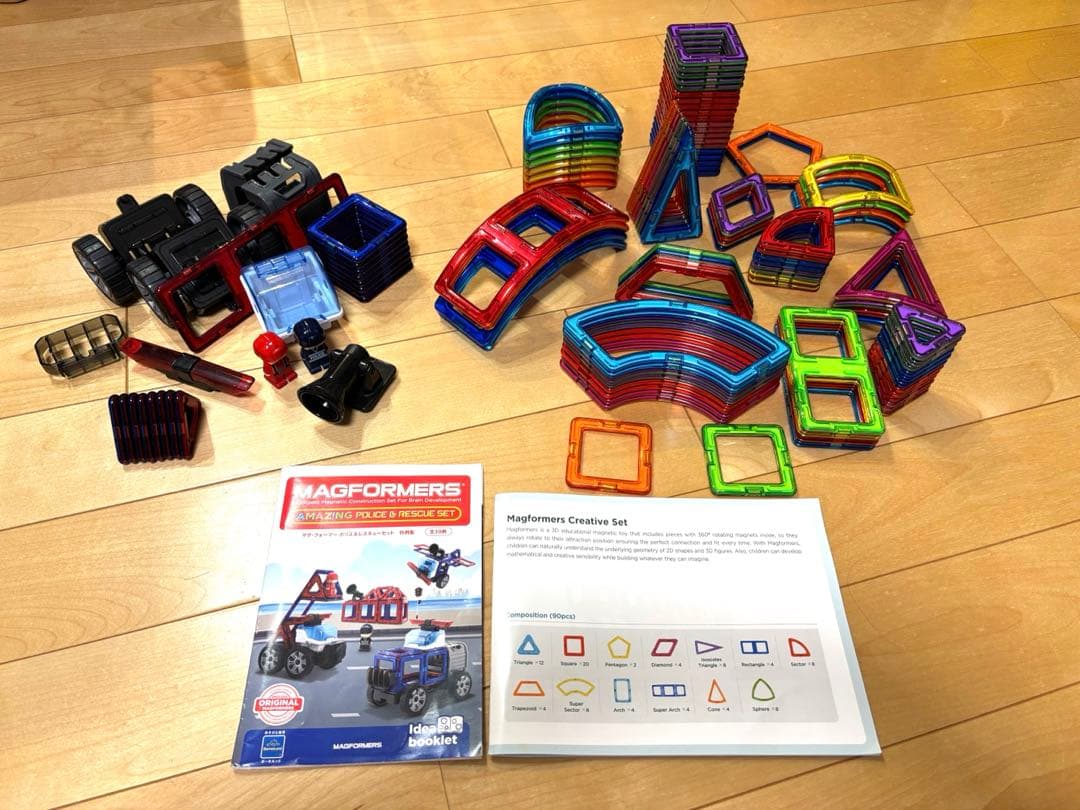 マグフォーマークリエイティブセット ポリス&レスキューセットまとめ売り正規品