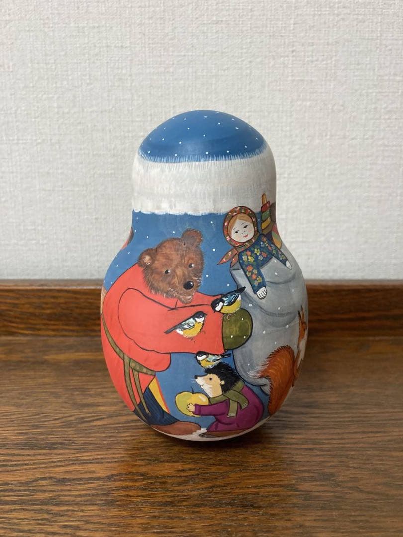 【みぃ】北京オリンピック羽生結弦マトリョーカ&青のサンタ起き上がりこぼし♪
