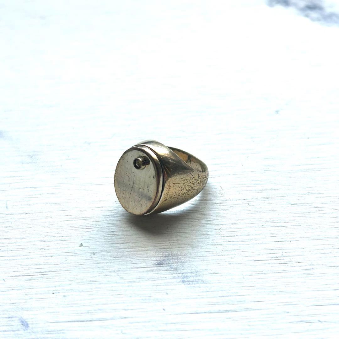 【Maison Margiela】シルバーシグネット指輪アクセサリー