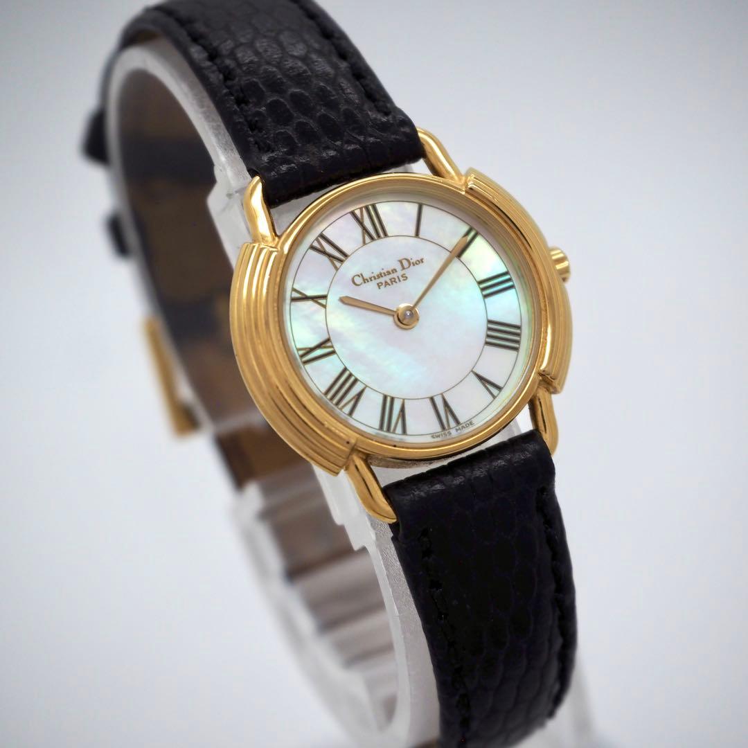 専用258 稼働【美品】クリスチャンディオール　シェル　ゴールド　レディース