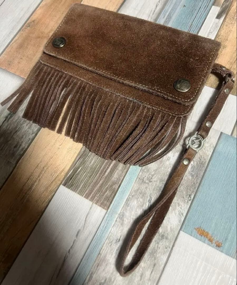 爆限定 ヒステリックグラマー グランジ フリンジ ウォレット 長財布 茶色 希少