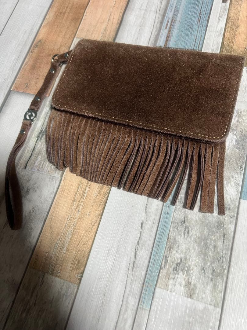爆限定 ヒステリックグラマー グランジ フリンジ ウォレット 長財布 茶色 希少