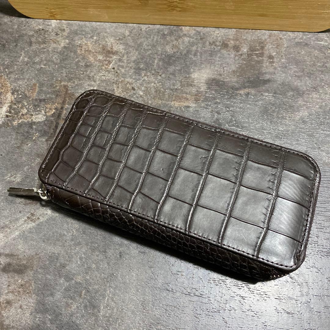 新品未使用 CROIX クロワロワイヤル長財布 ラウンドファスナー12