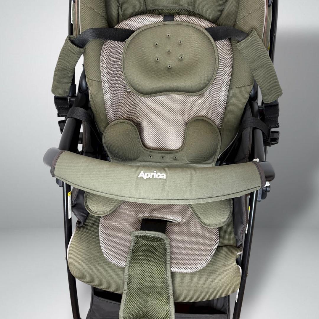 Aprica ラクーナビッテクッション ベビーカー カーキ 2022年 レザー