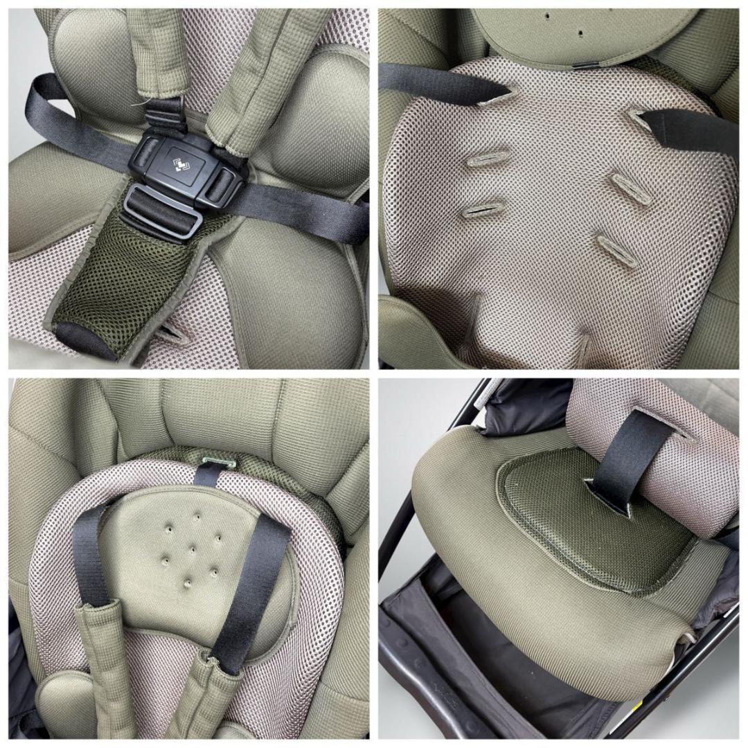 Aprica ラクーナビッテクッション ベビーカー カーキ 2022年 レザー