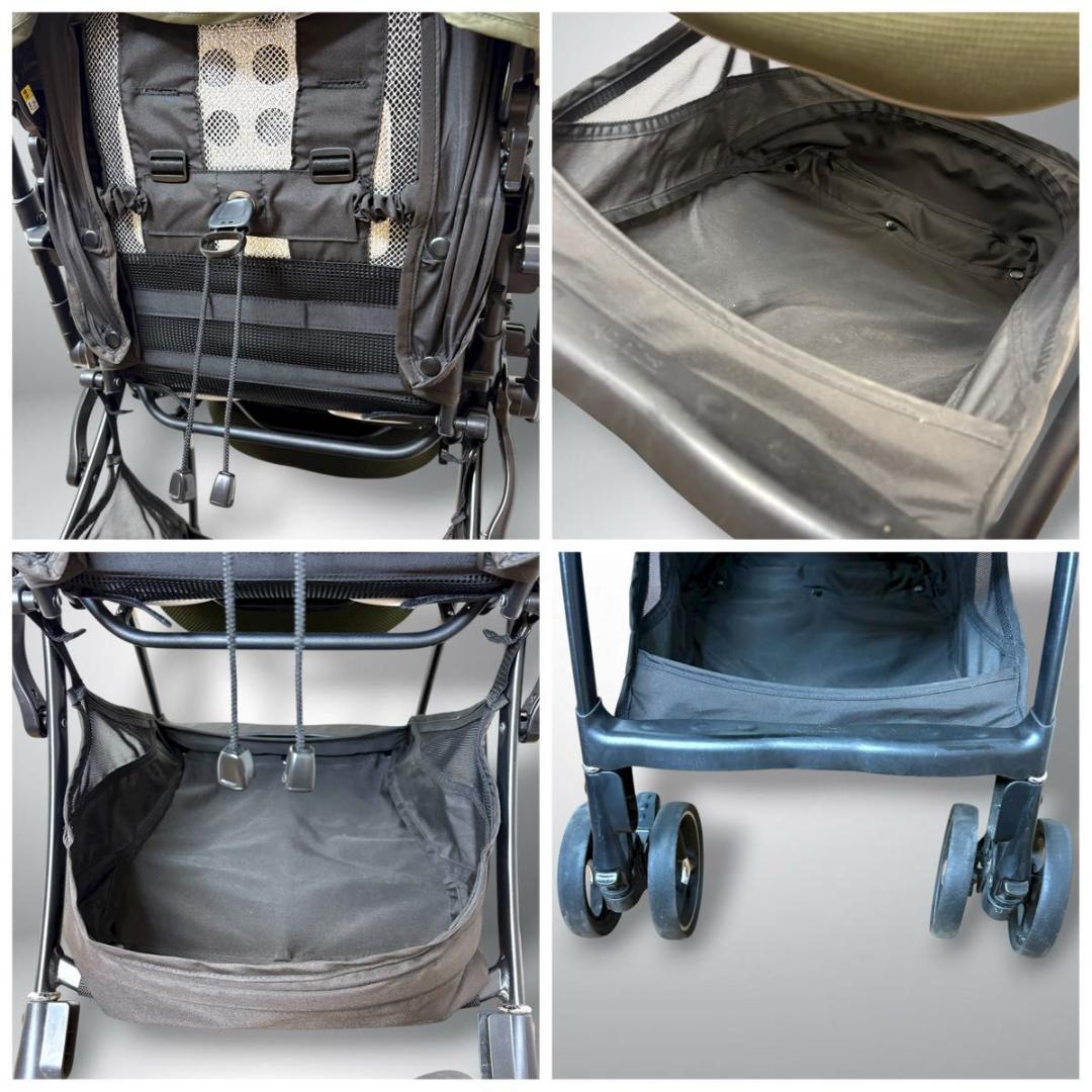 Aprica ラクーナビッテクッション ベビーカー カーキ 2022年 レザー
