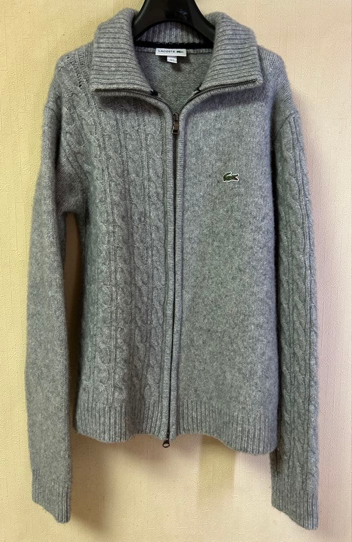 やんこ様LACOSTE クレイジー ニッティング ハイネック ジップカーディガン