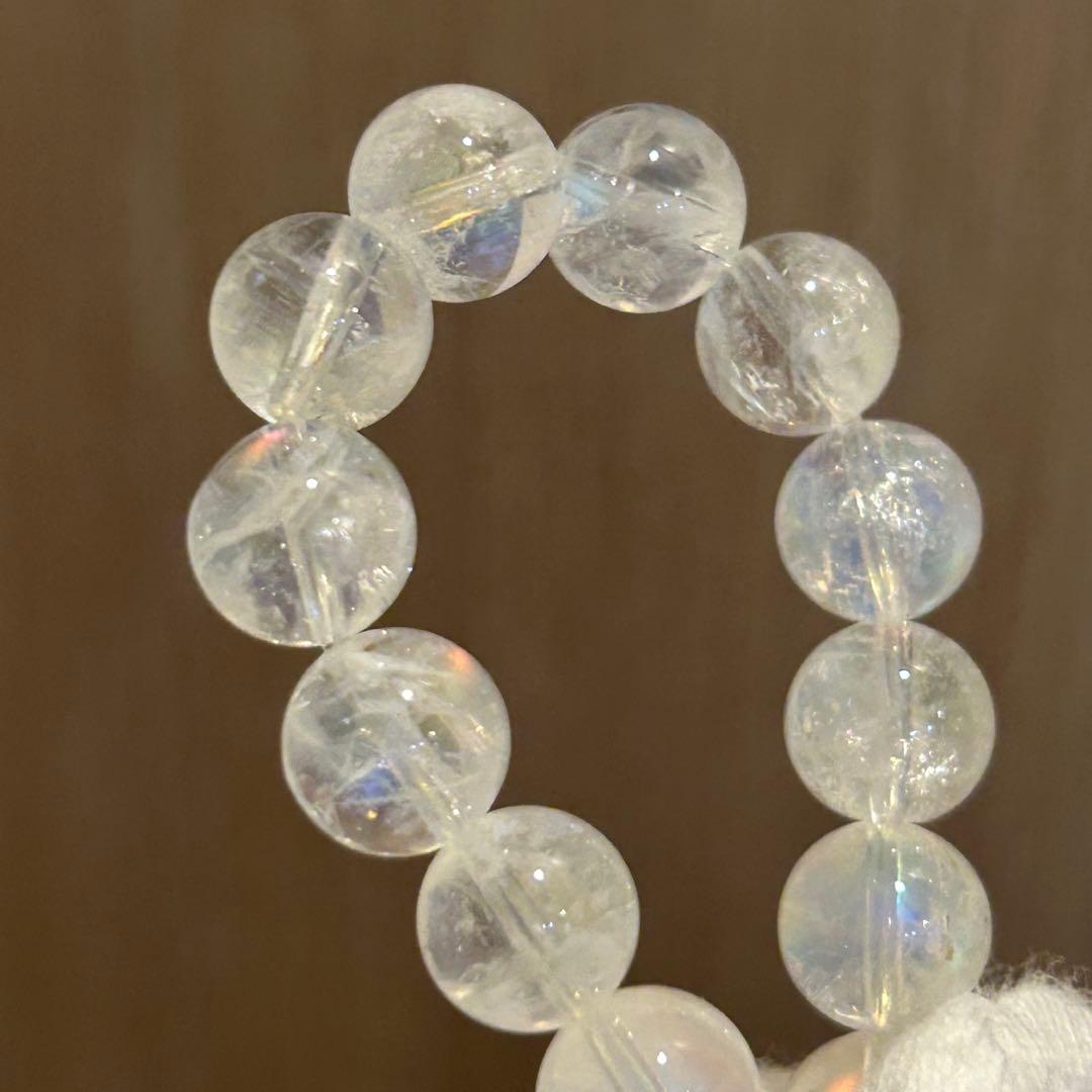 さ*い様 【新品未使用】マダガスカル産　レインボームーンストーン8mm 内径15