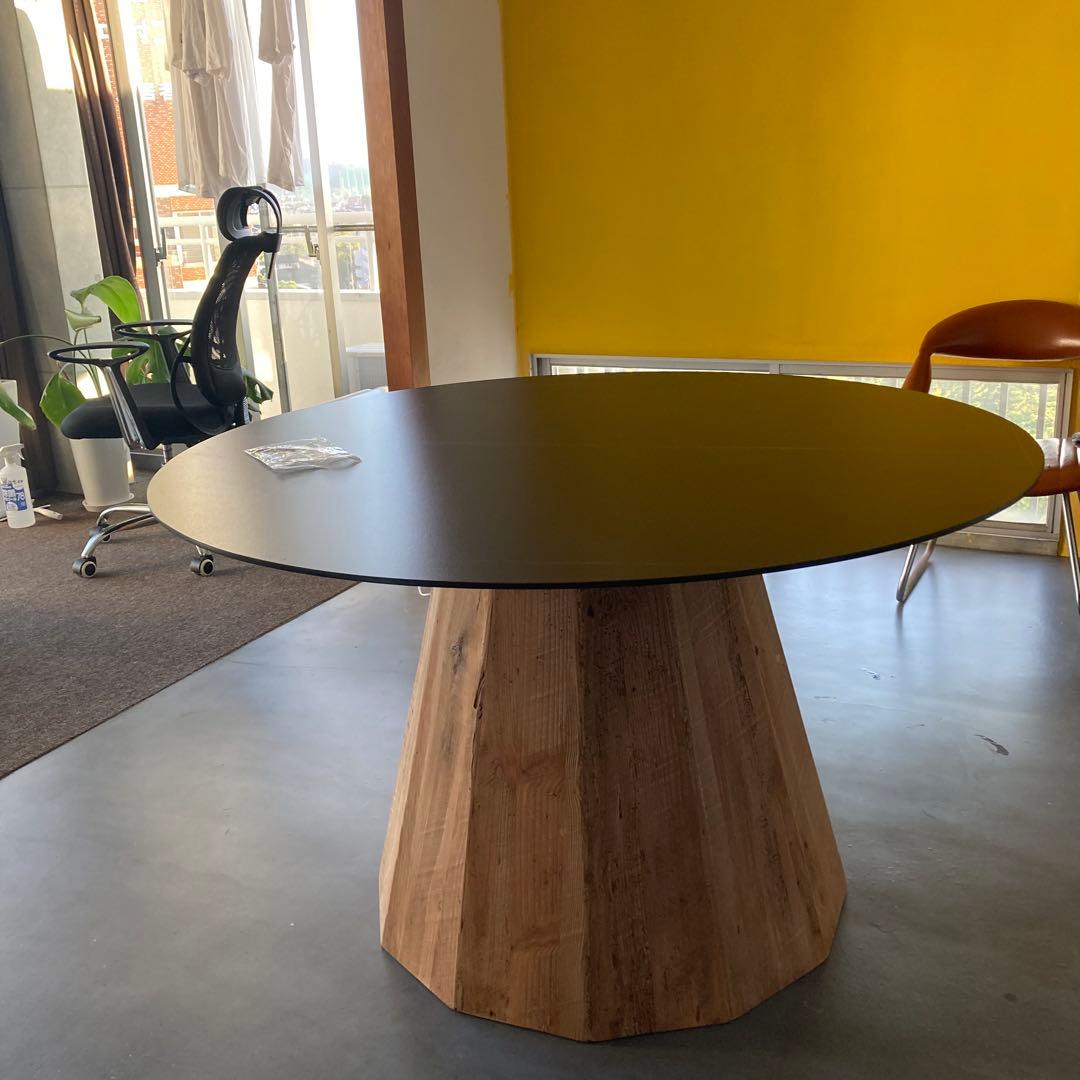 オシャレ　カフェ　円形　ダイニングテーブル　お引き取り限定