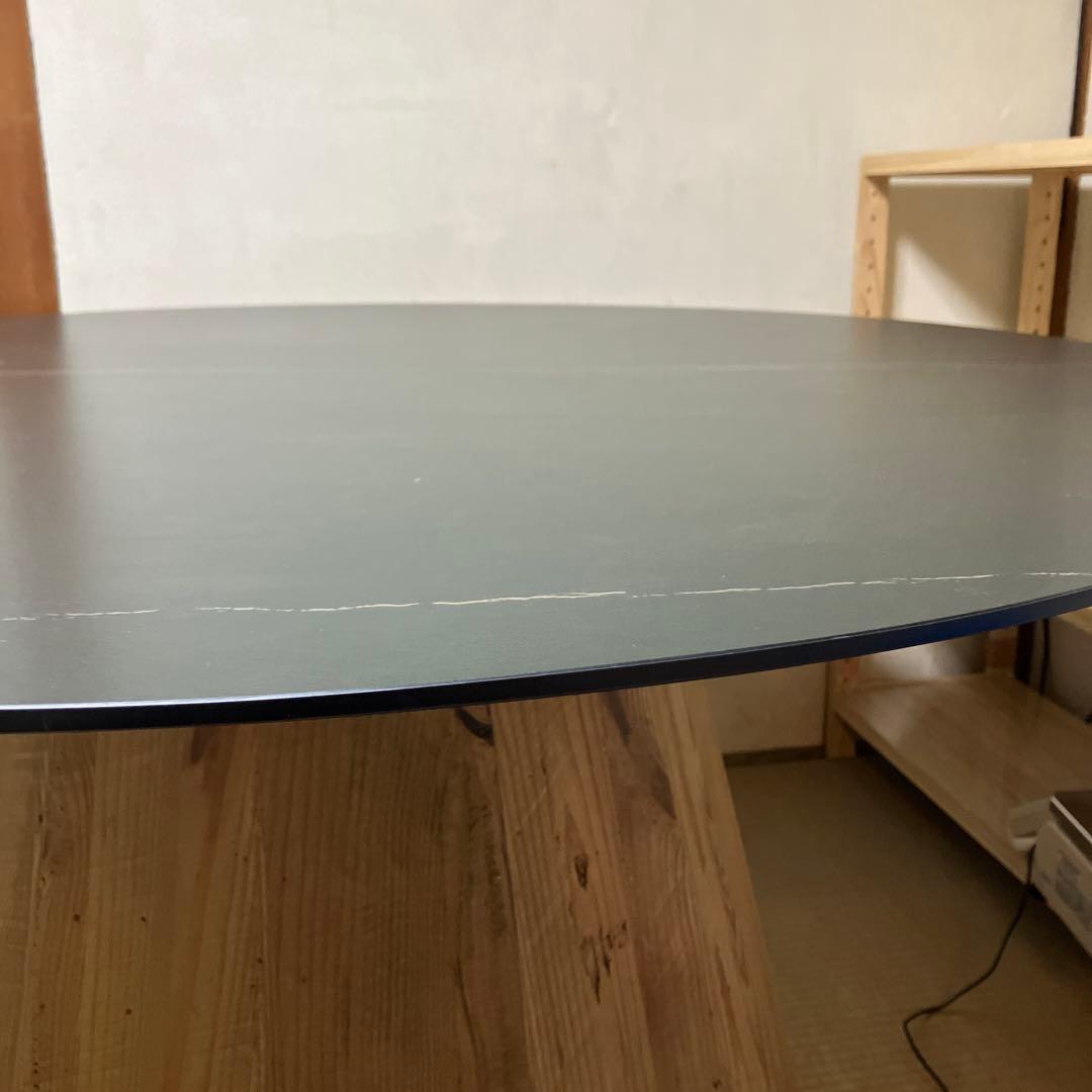 オシャレ　カフェ　円形　ダイニングテーブル　お引き取り限定