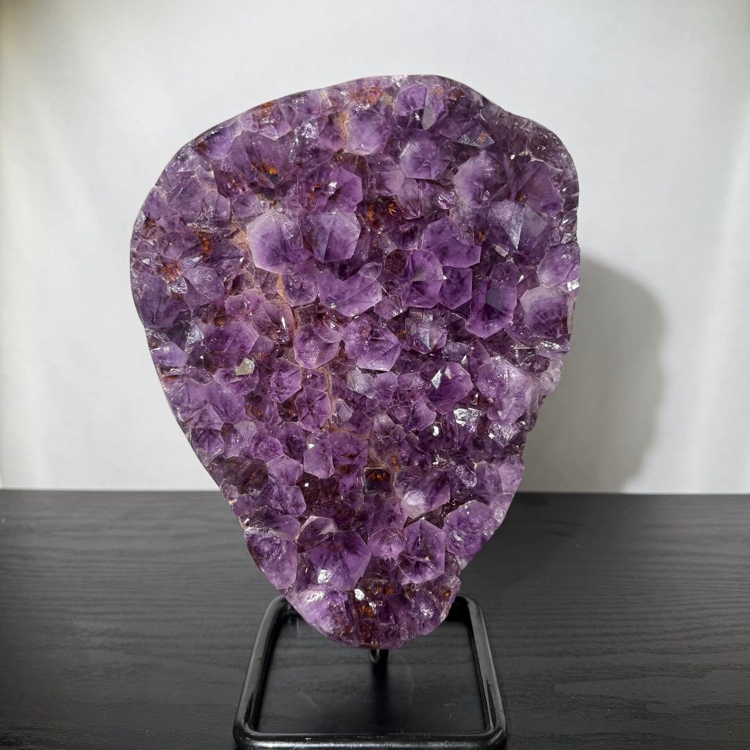 天然石タイチンルチルクォーツ共生アメジストの原石　置物　鉱物NO.101502