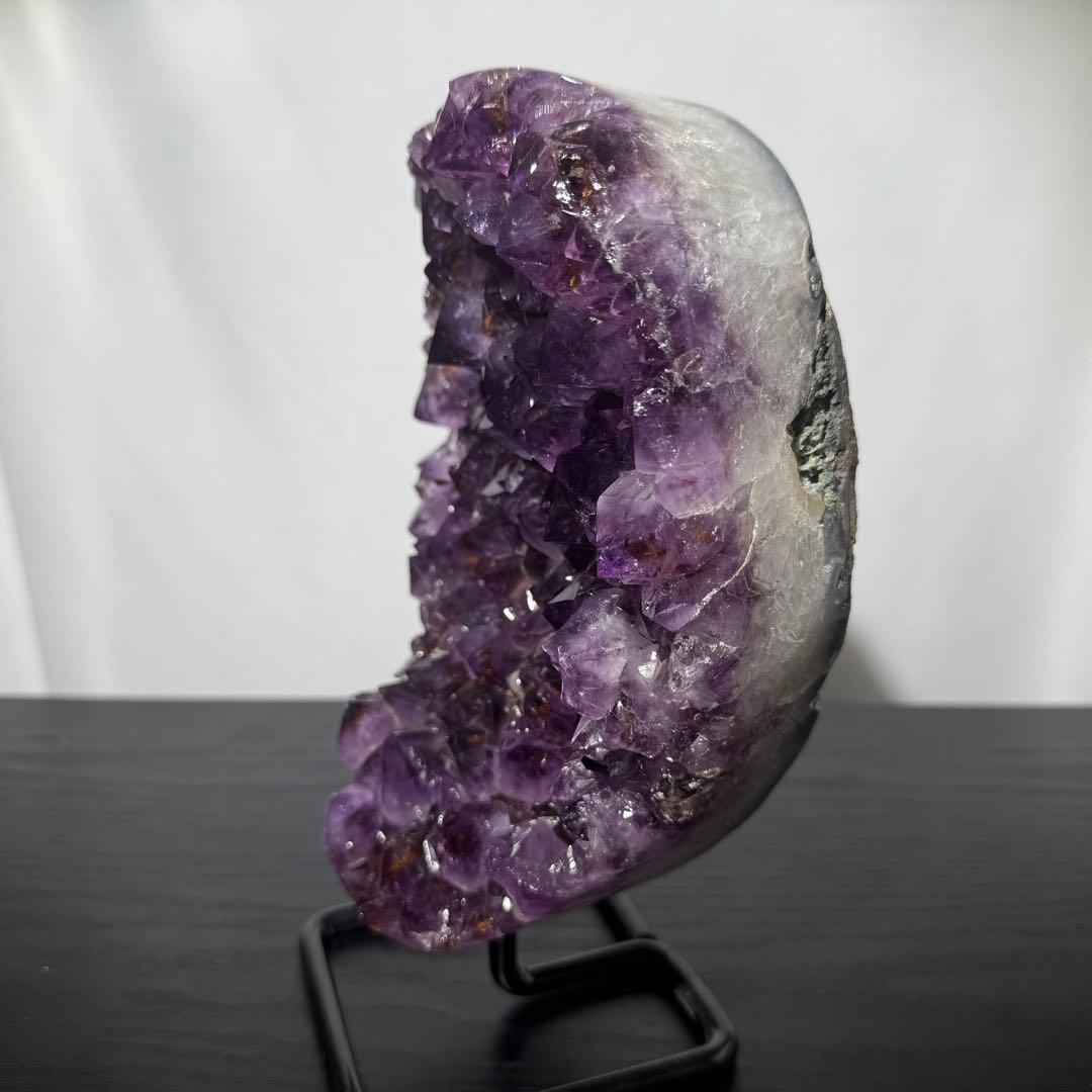 天然石タイチンルチルクォーツ共生アメジストの原石　置物　鉱物NO.101502