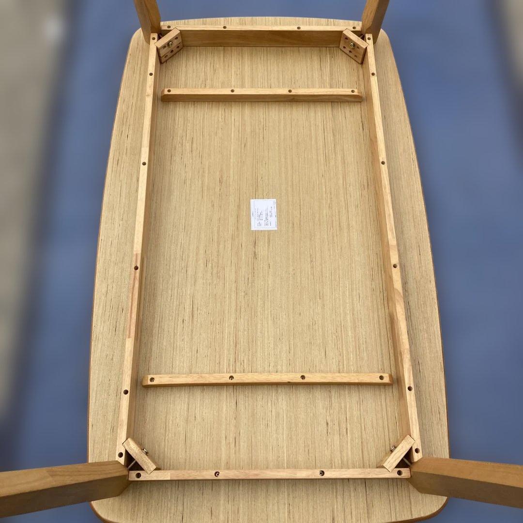 ダイニングテーブル　1350×800ナチュラルウッド 楕円形